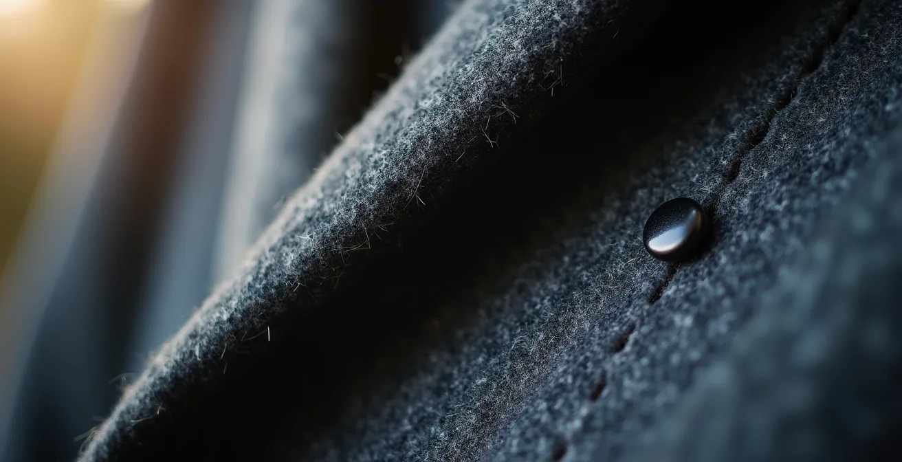 Nahaufnahme von Magnetverschlüssen an eleganter Seniorenkleidung