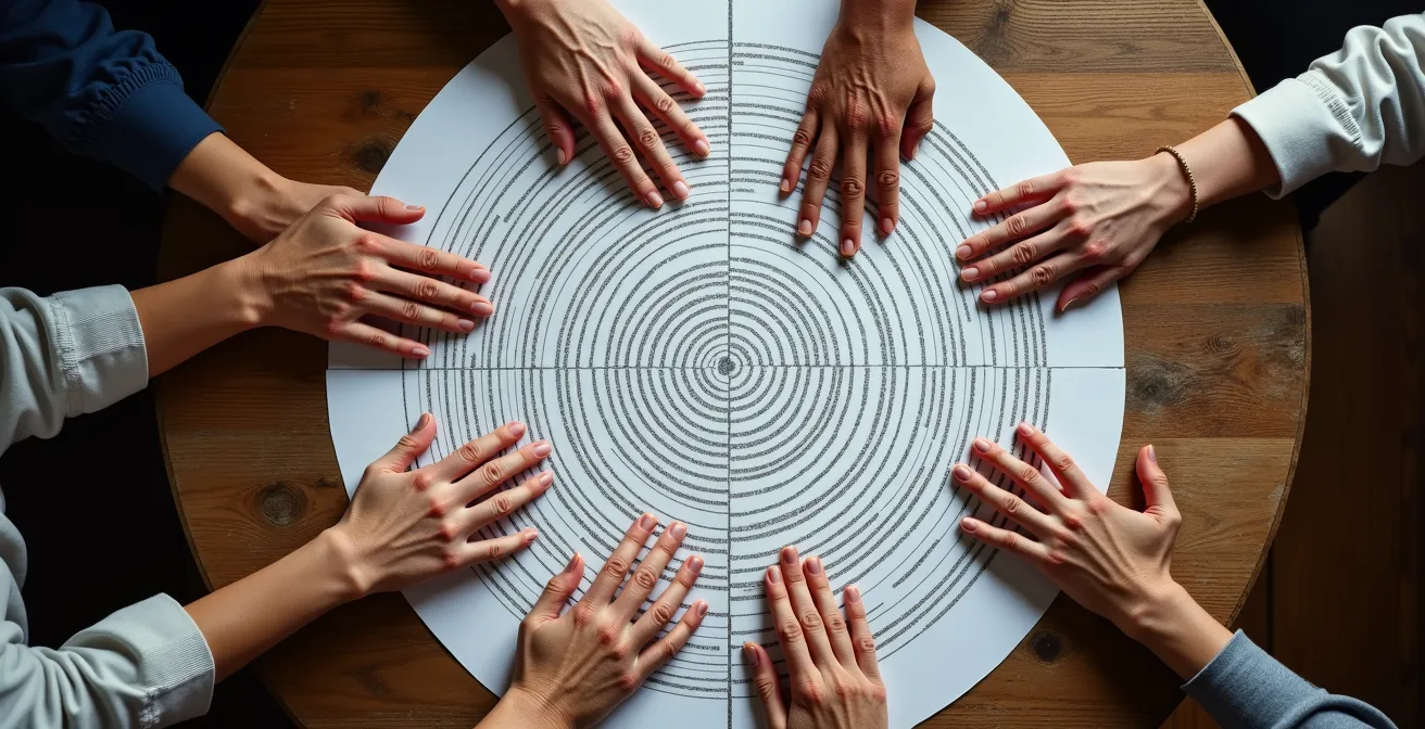 Verschiedene Generationen bei einer Schweizer Volksabstimmung im Dialog